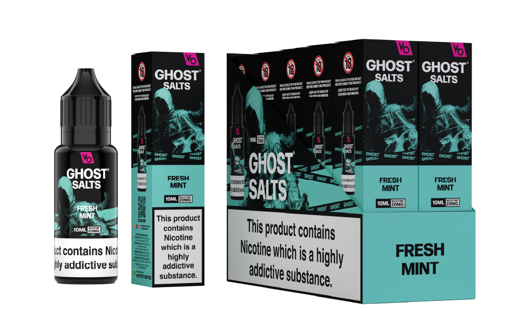 Fresh Mint Ghost Salts With Cartons