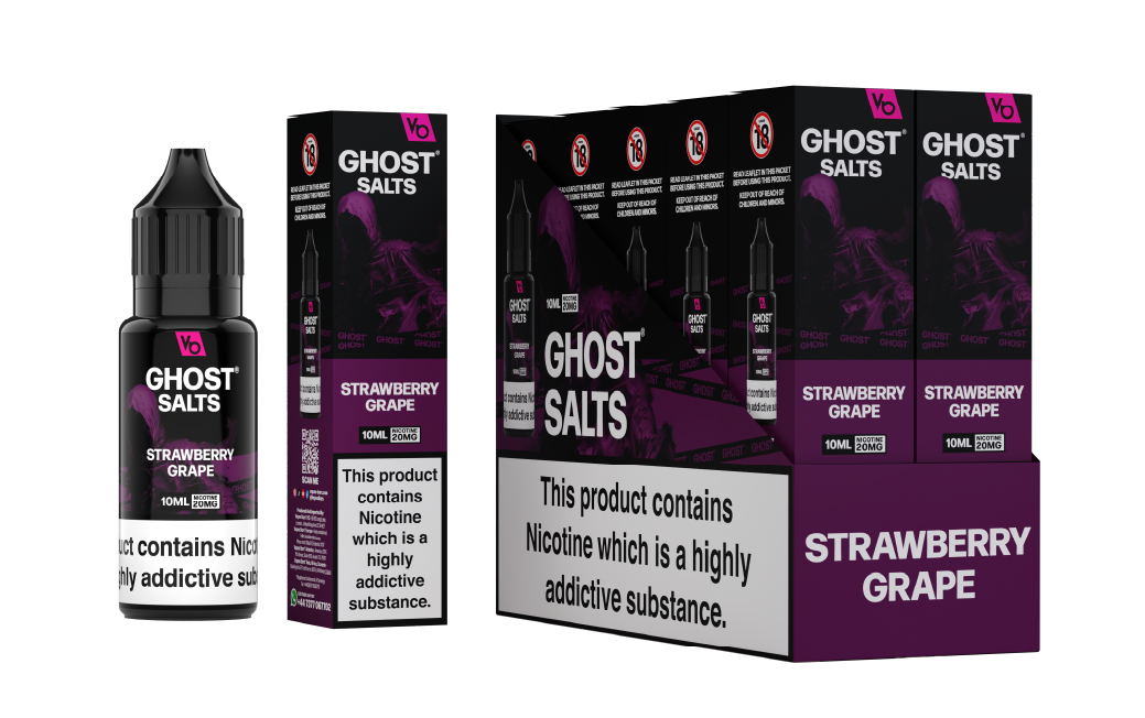 Strawberry Grape Ghost Salts With Cartons