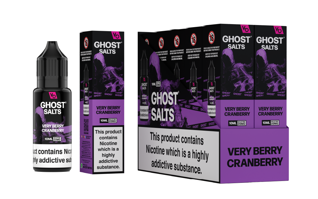 Very Berry Cranberry Ghost Salts With Cartons
