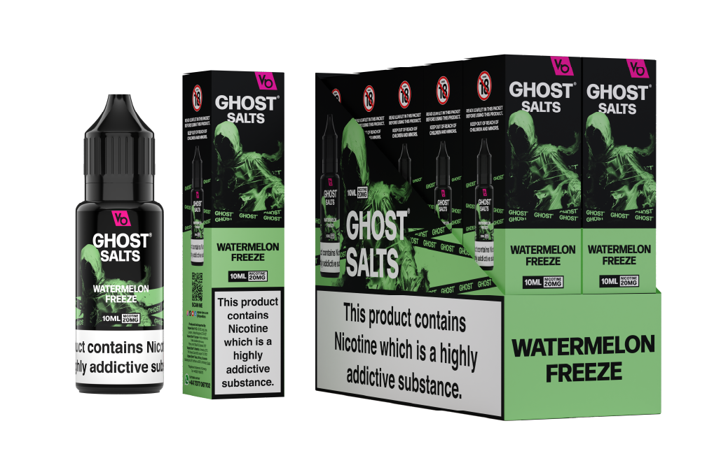 Watermelon Freeze Ghost Salts With Cartons