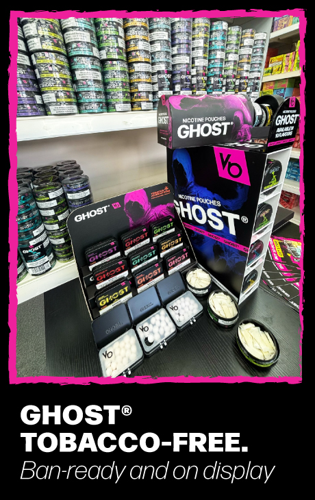 GHOST® TOBACCO-FREE.