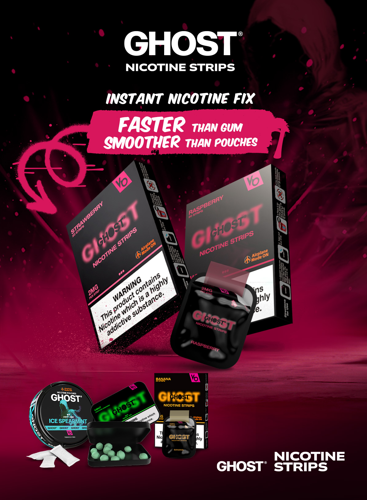 ghost nicotine STRIPS