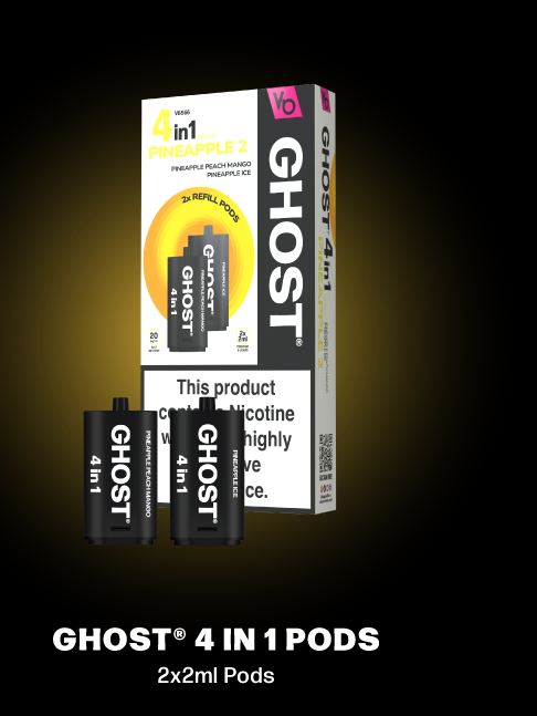Ghost 4 in 1 pods - 2x 2ml Refill