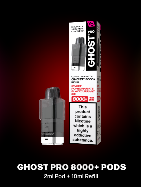ghost pro 8000+ pods