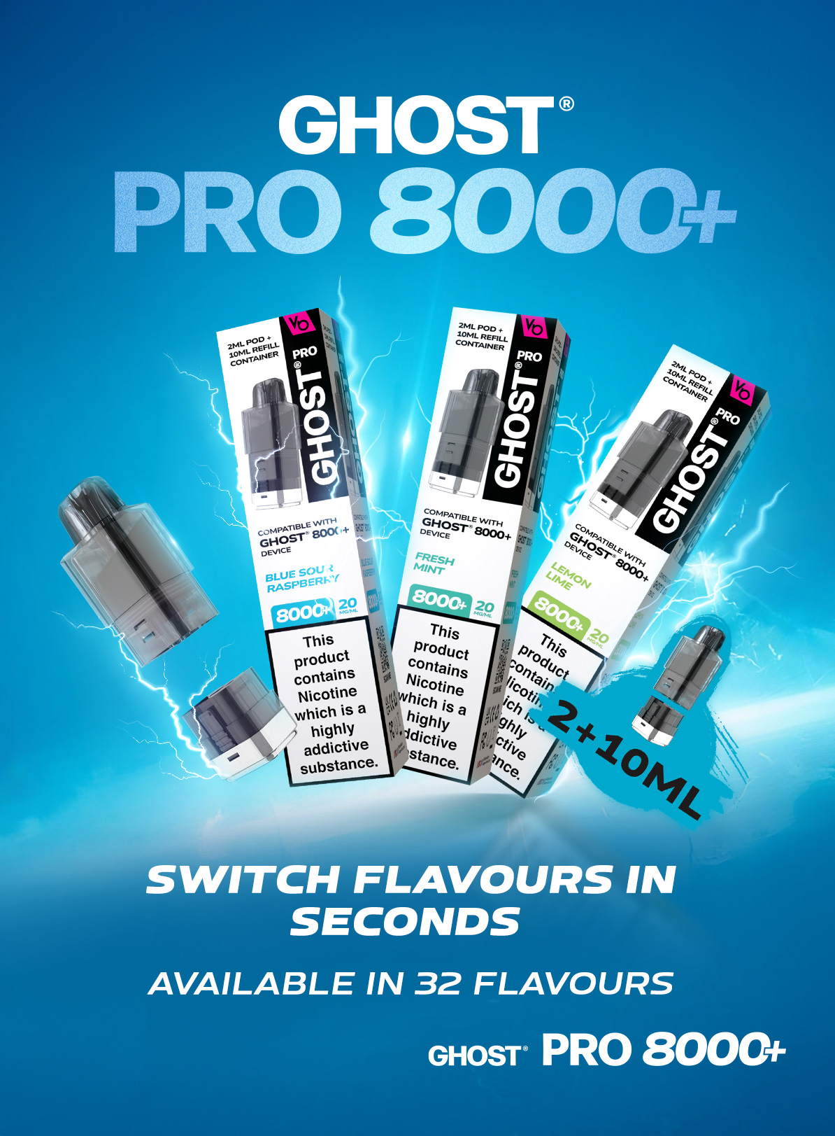 GHOST PRO 8K PODS