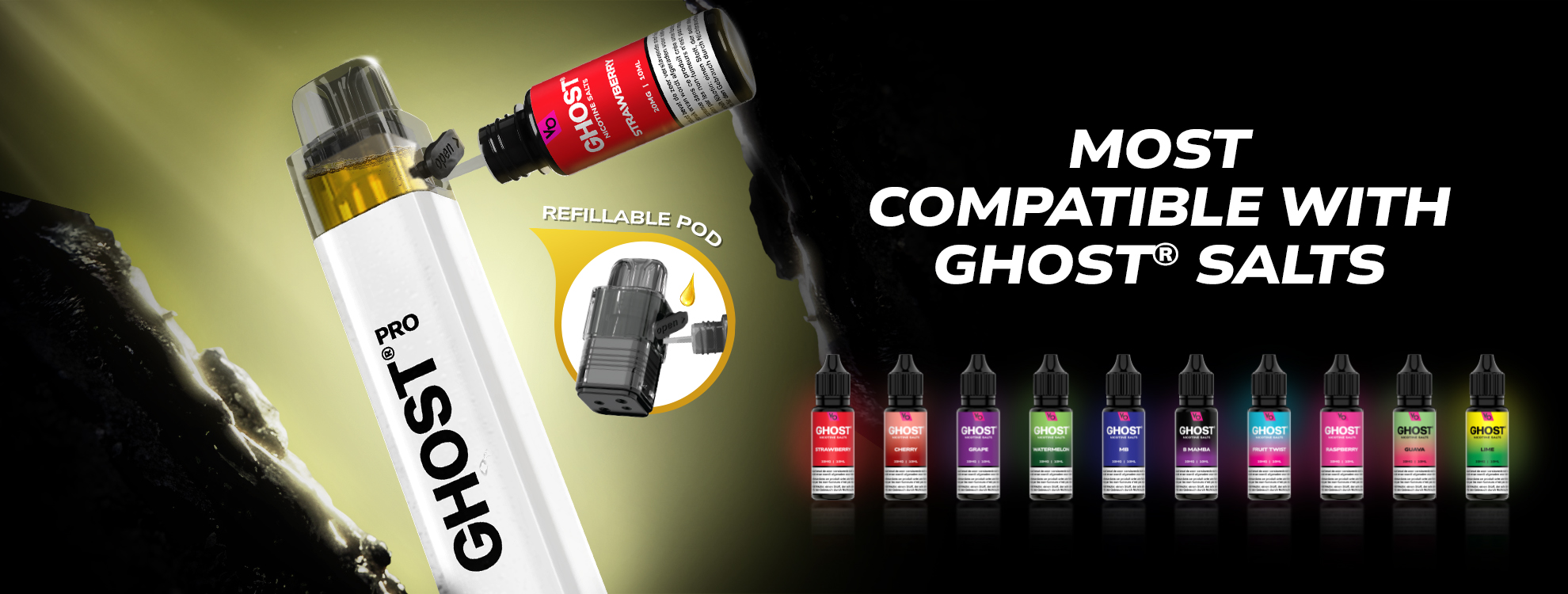 MOST COMPATIBLE WITH GHOST SALTS